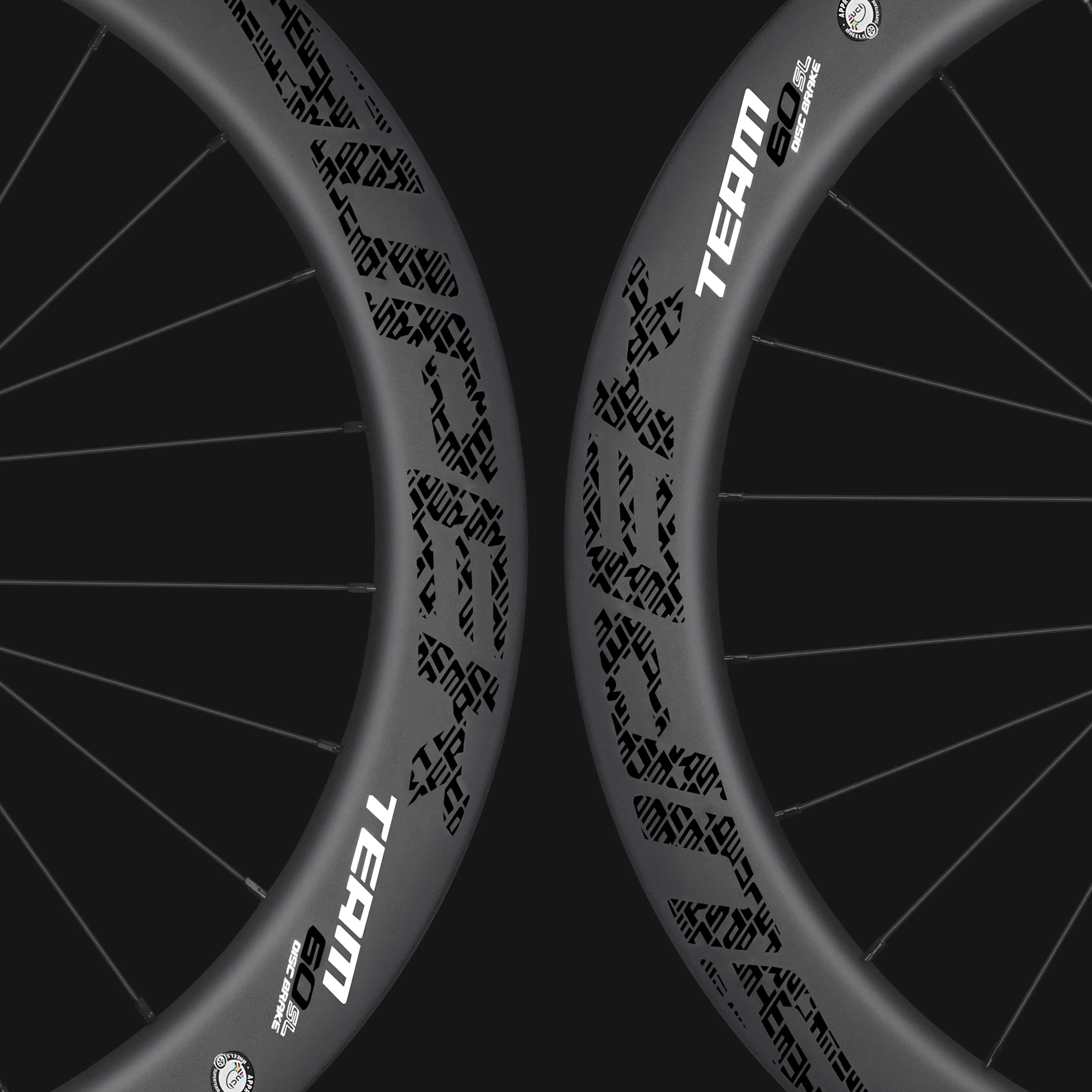 Classic PRO D28-60 Disc Brake Black Decals PILLAR WING21 Spokes - Image 7