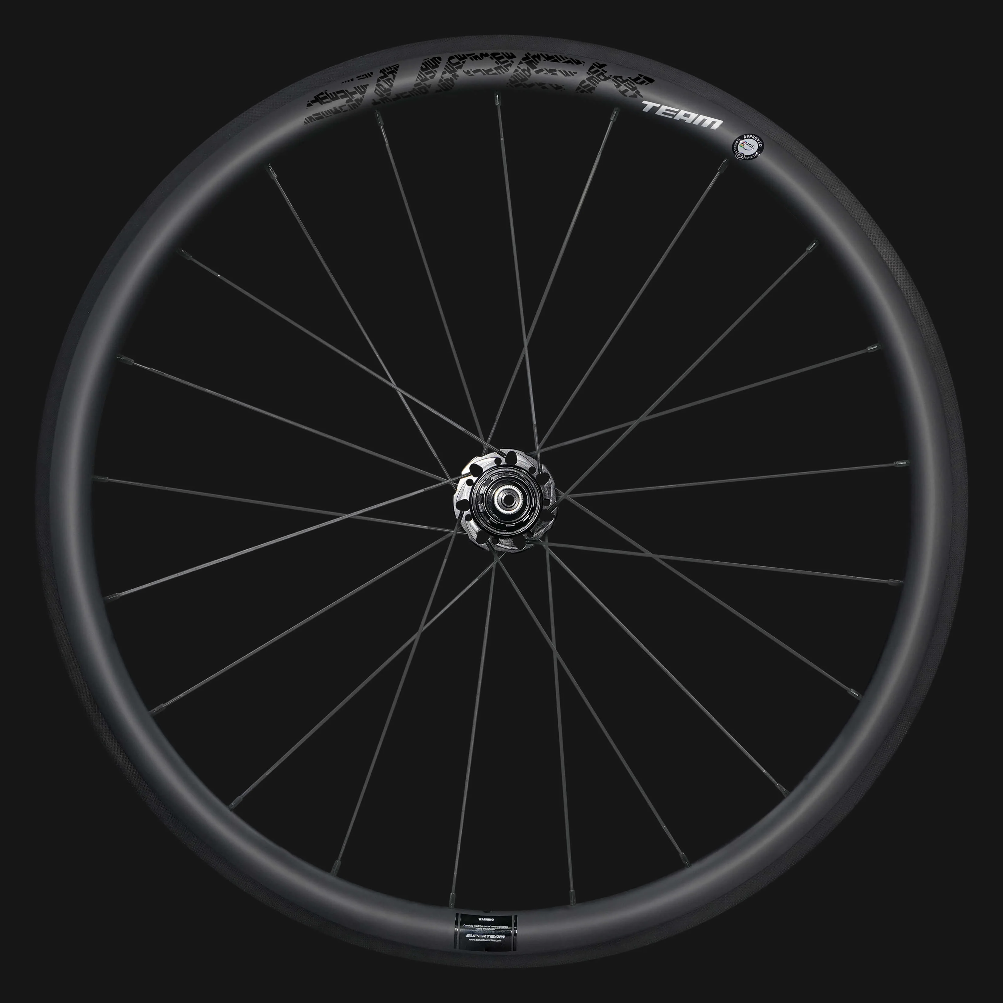 Classic PRO R25-38 Carbon Wheelset RIM Brake Black Decals - Image 11
