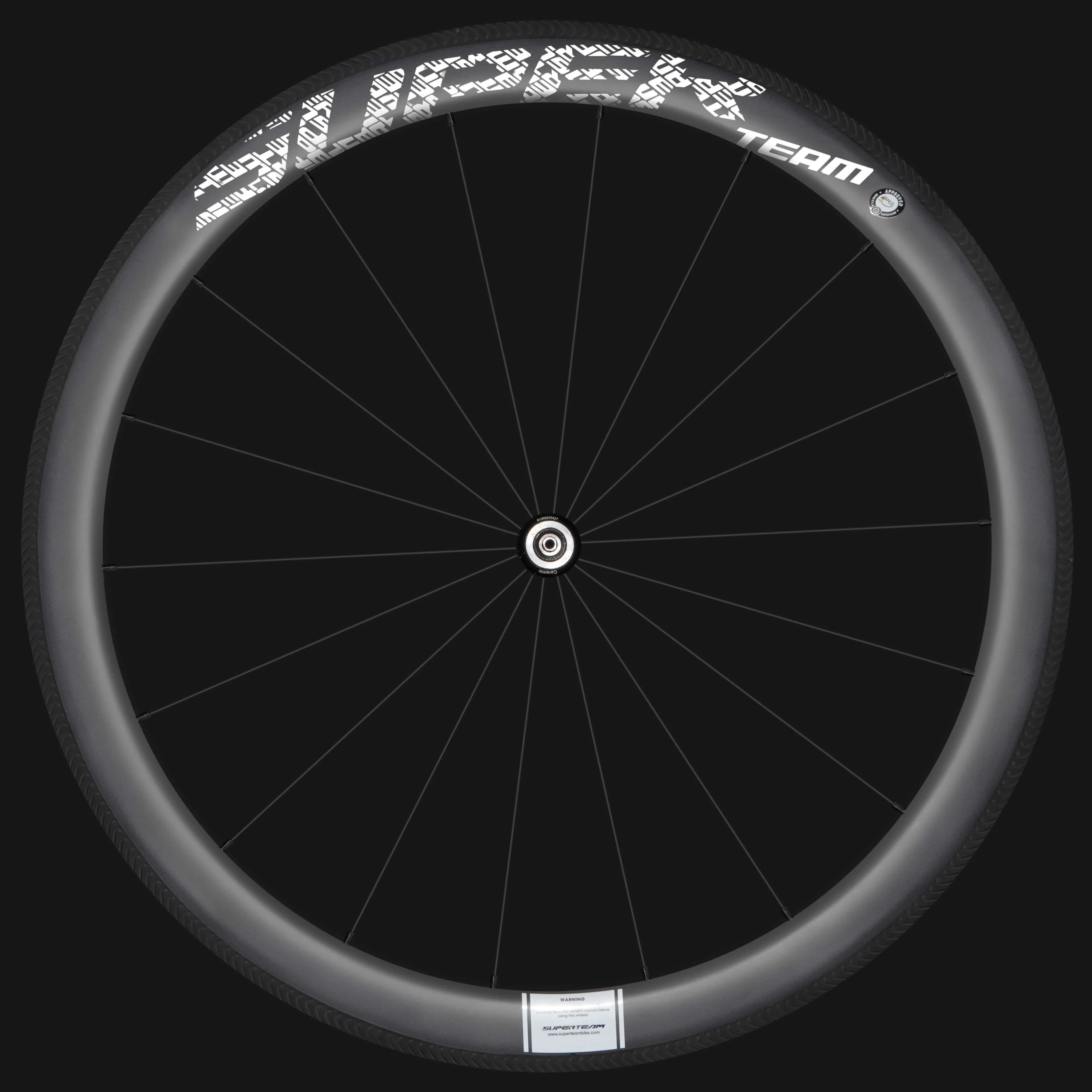 Classic PRO R25-50 Carbon Wheelset RIM Brake White Decals - Image 11