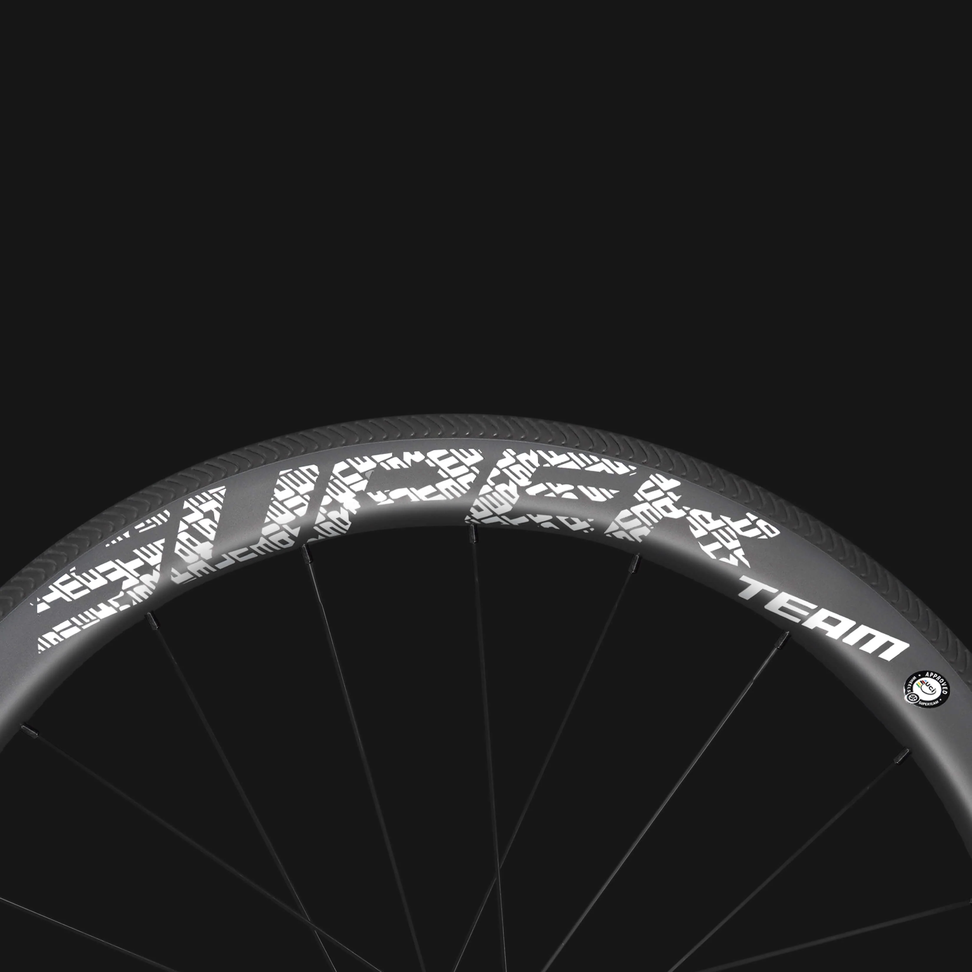 Classic PRO R25-50 Carbon Wheelset RIM Brake White Decals - Image 6