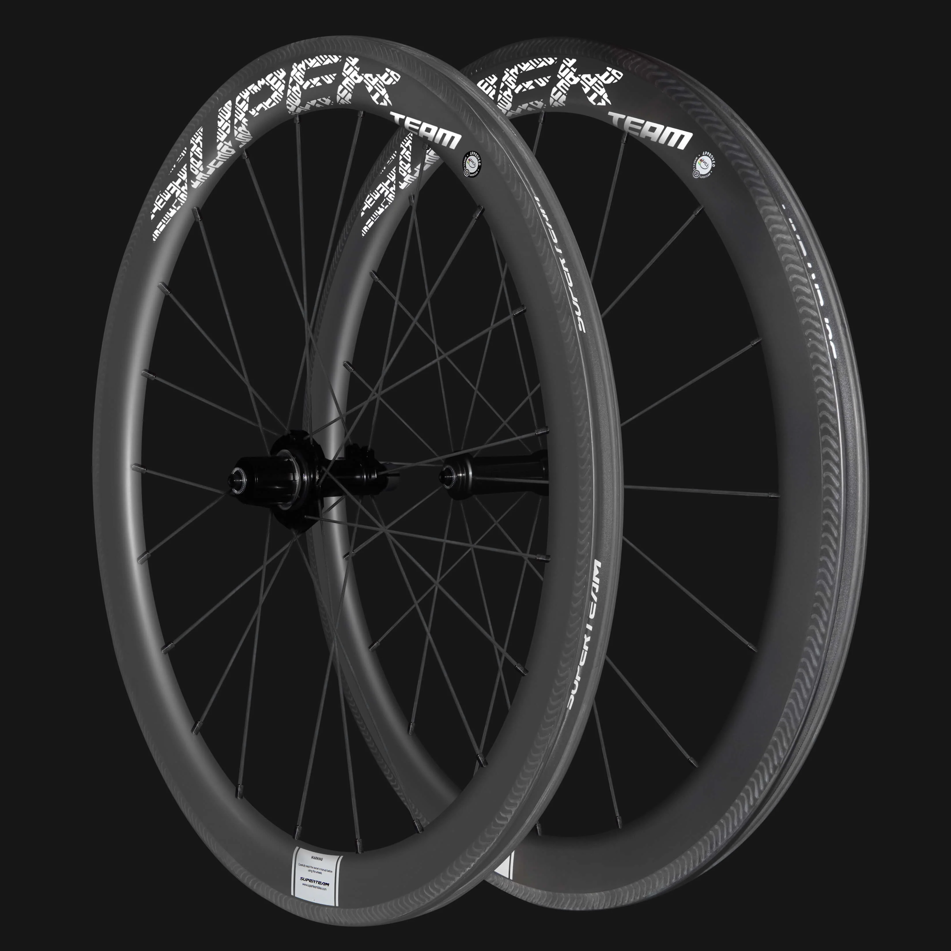 Classic PRO R25-50 Carbon Wheelset RIM Brake White Decals - Image 9