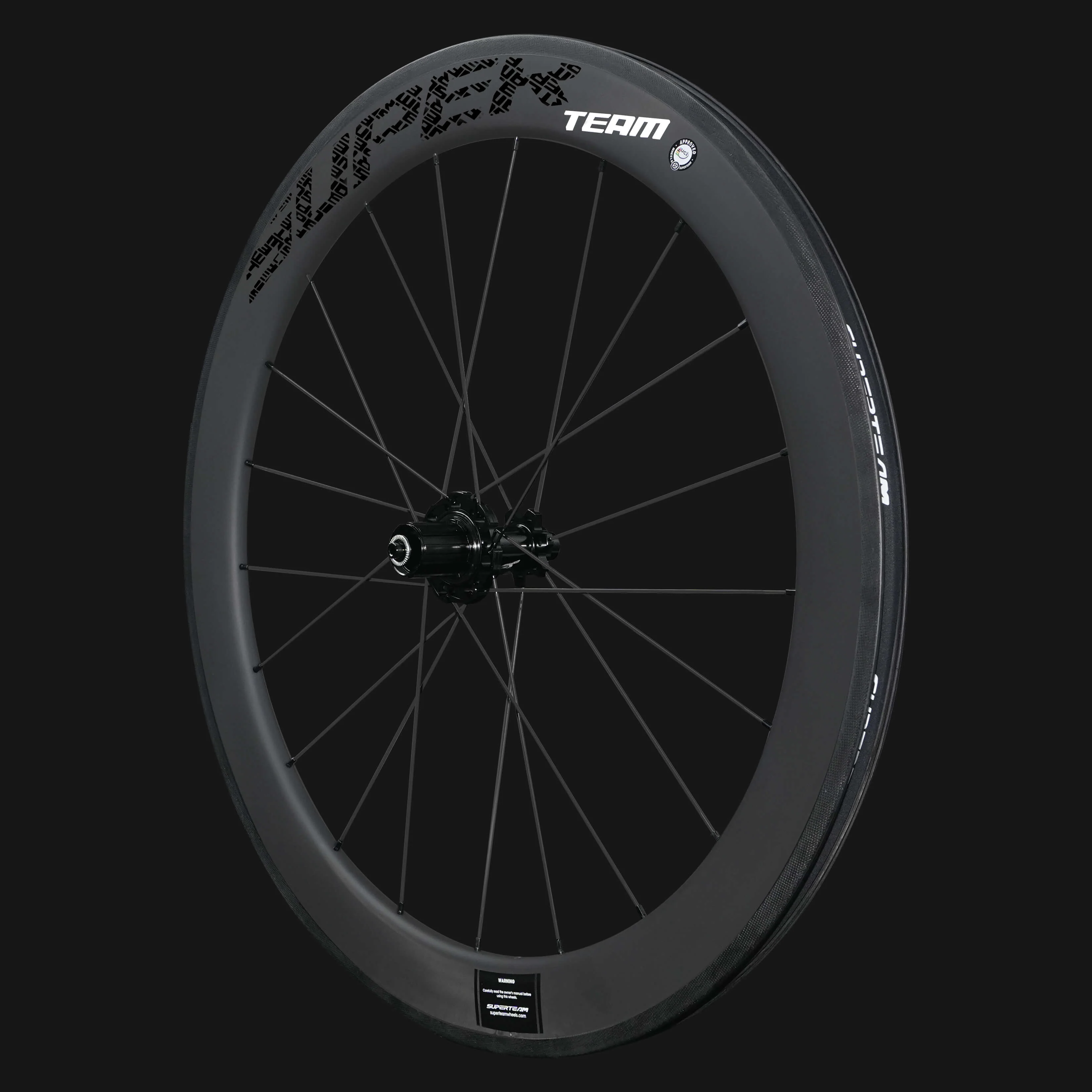 Classic PRO R25-60 Carbon Wheelset RIM Brake Black Decals - Image 10