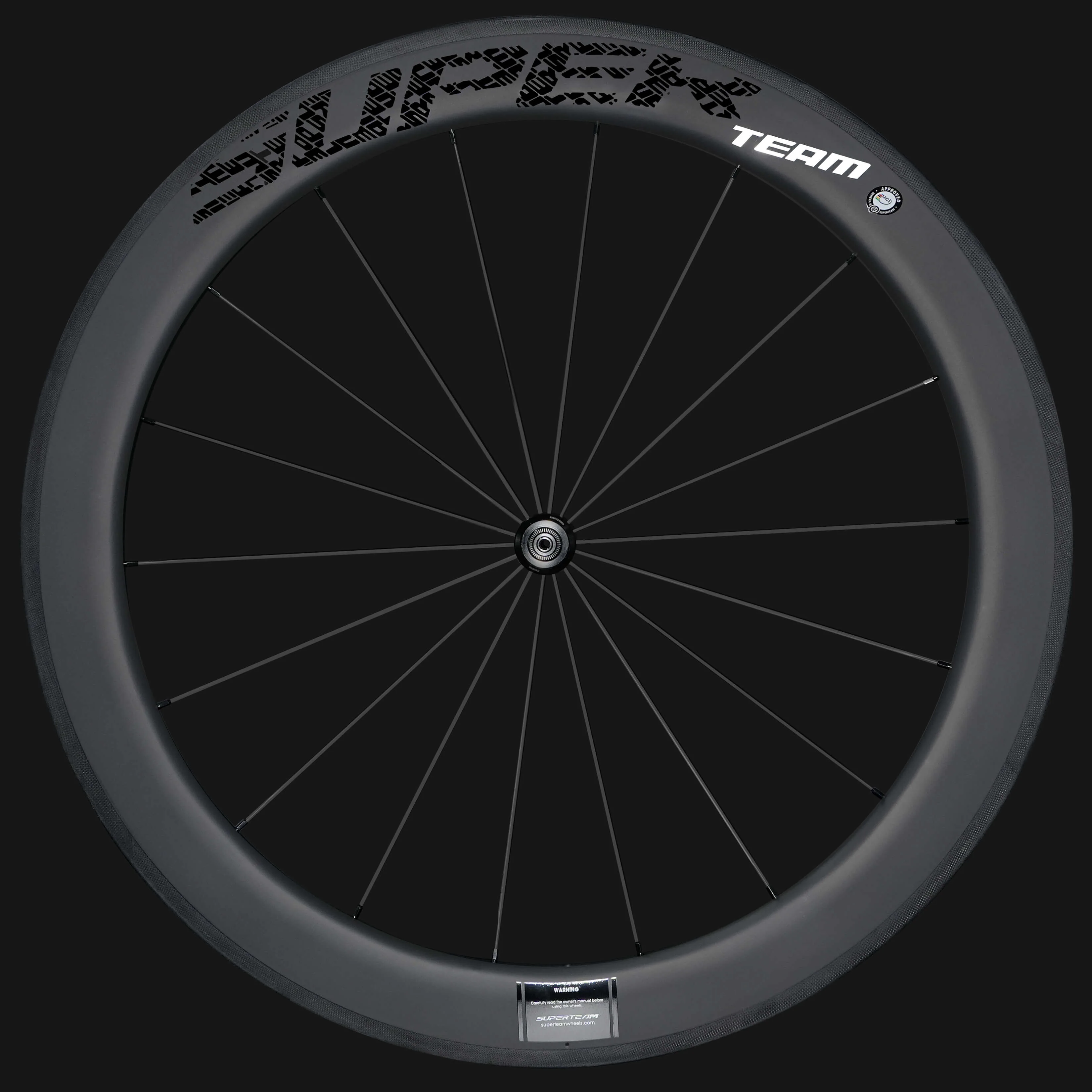 Classic PRO R25-60 Carbon Wheelset RIM Brake Black Decals - Image 12