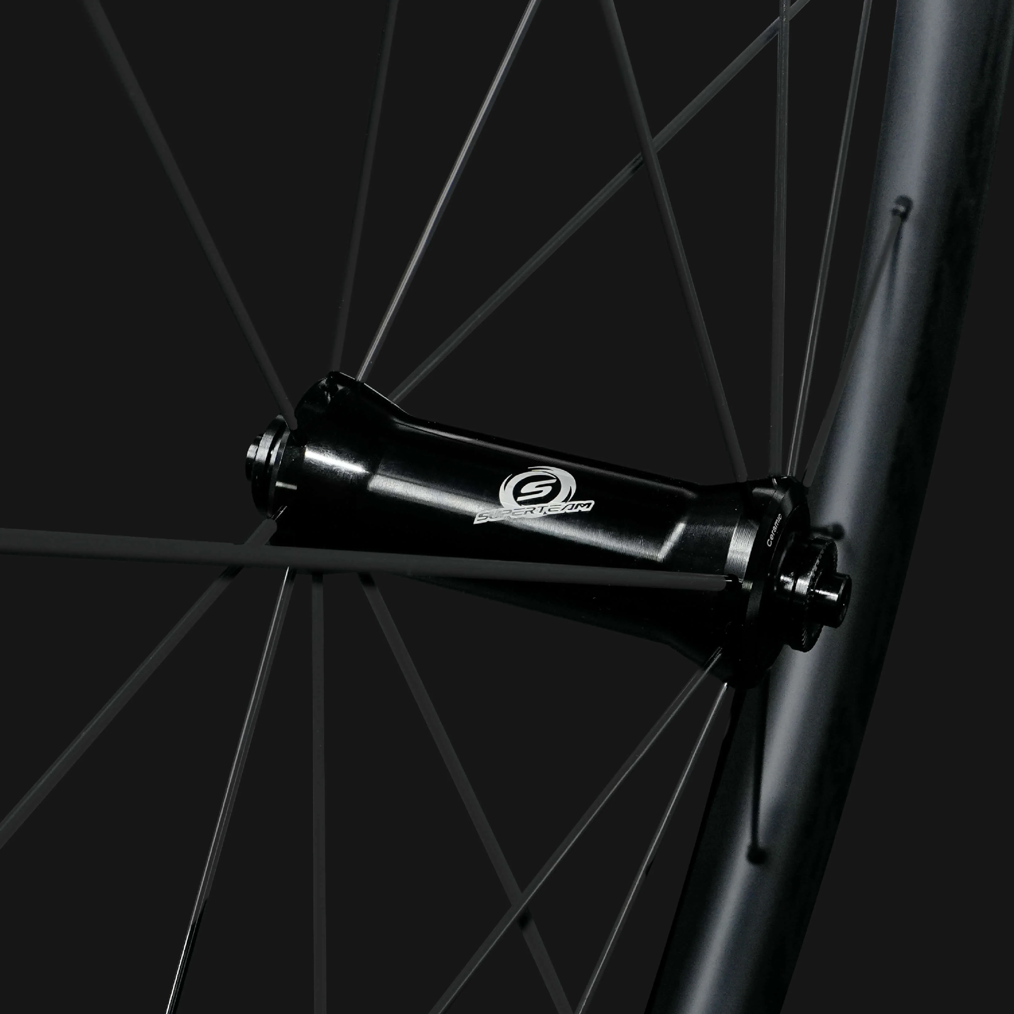 Classic PRO R25-60 Carbon Wheelset RIM Brake Black Decals - Image 4