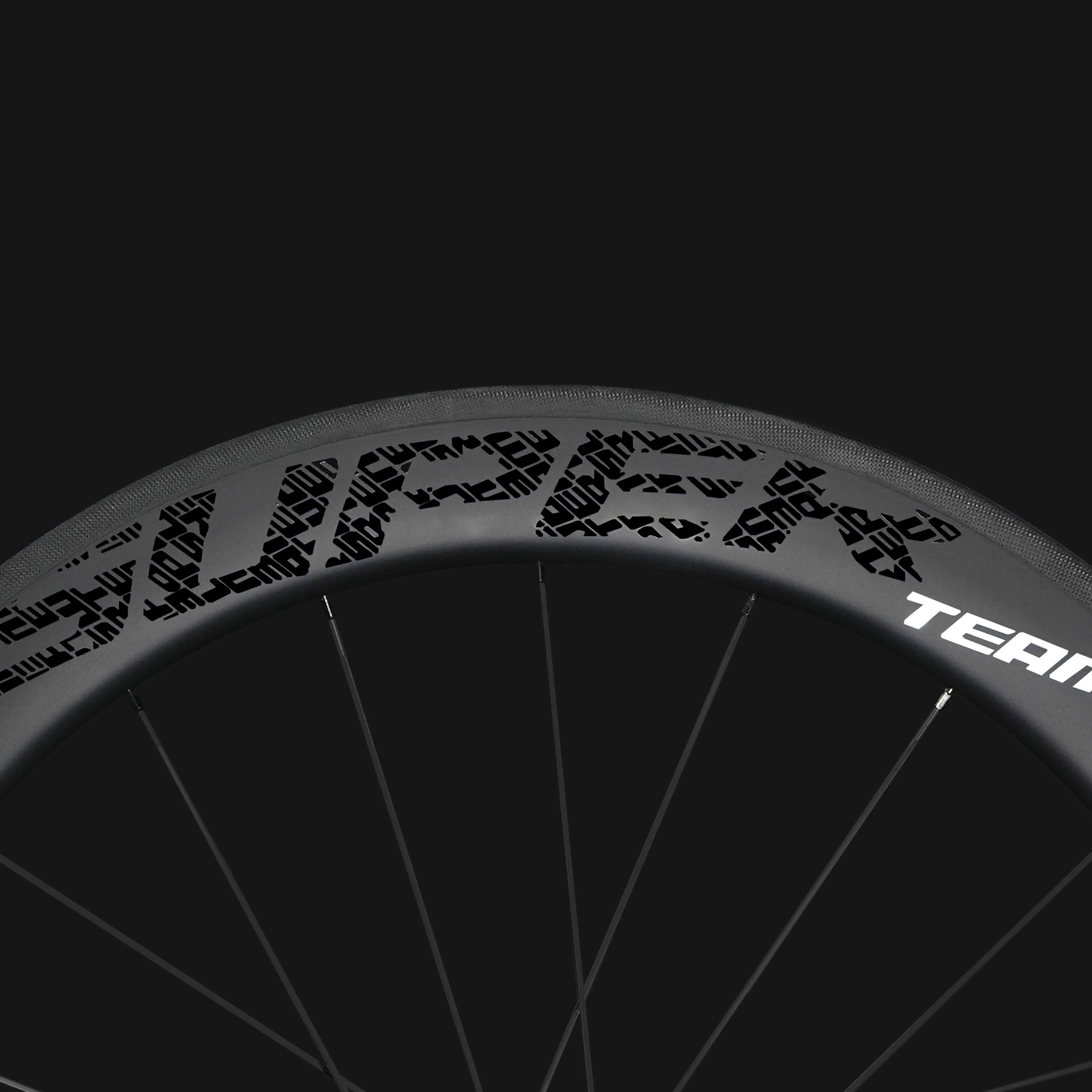 Classic PRO R25-60 Carbon Wheelset RIM Brake Black Decals - Image 7