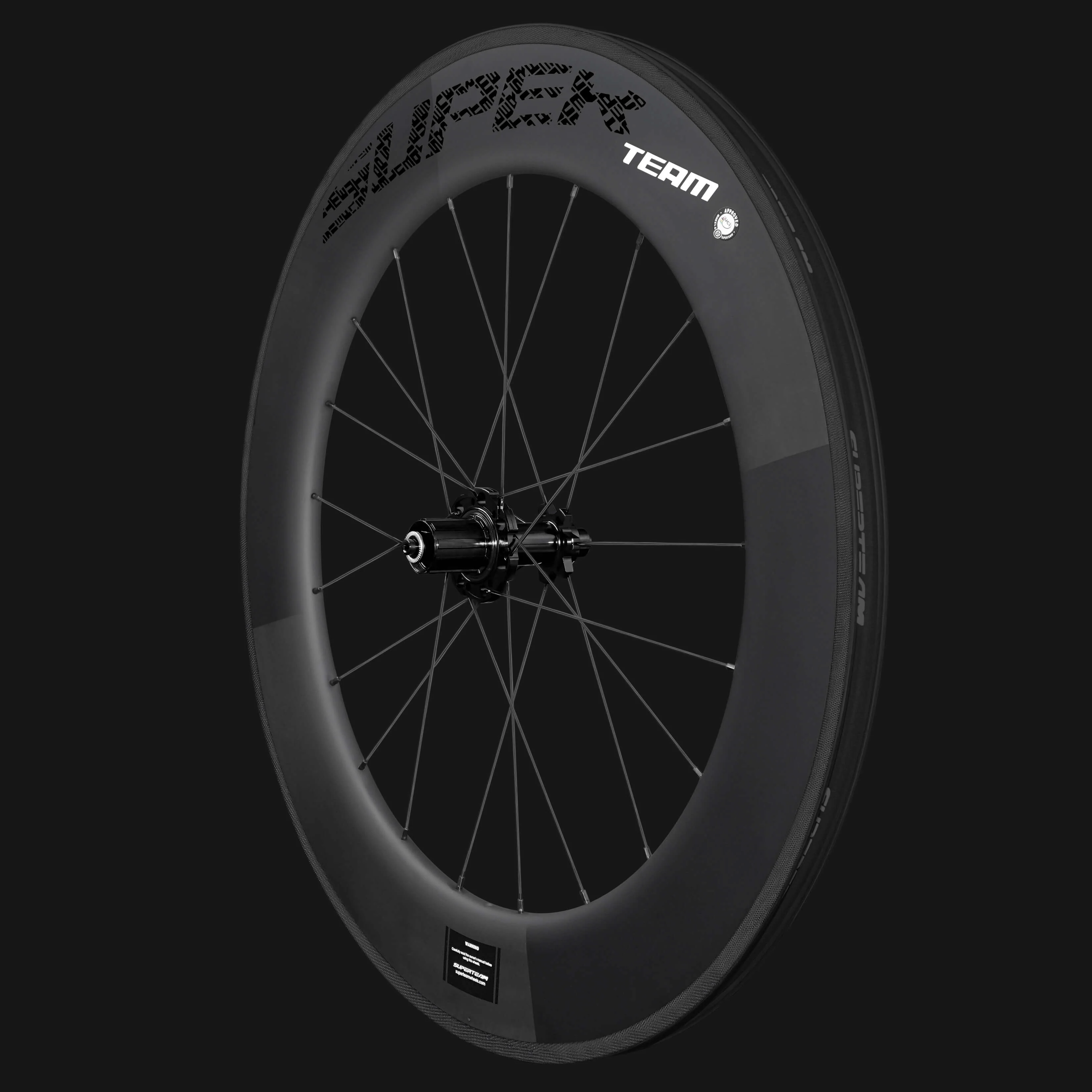 Classic PRO R25-88 Carbon Wheelset RIM Brake Black Decals - Image 10