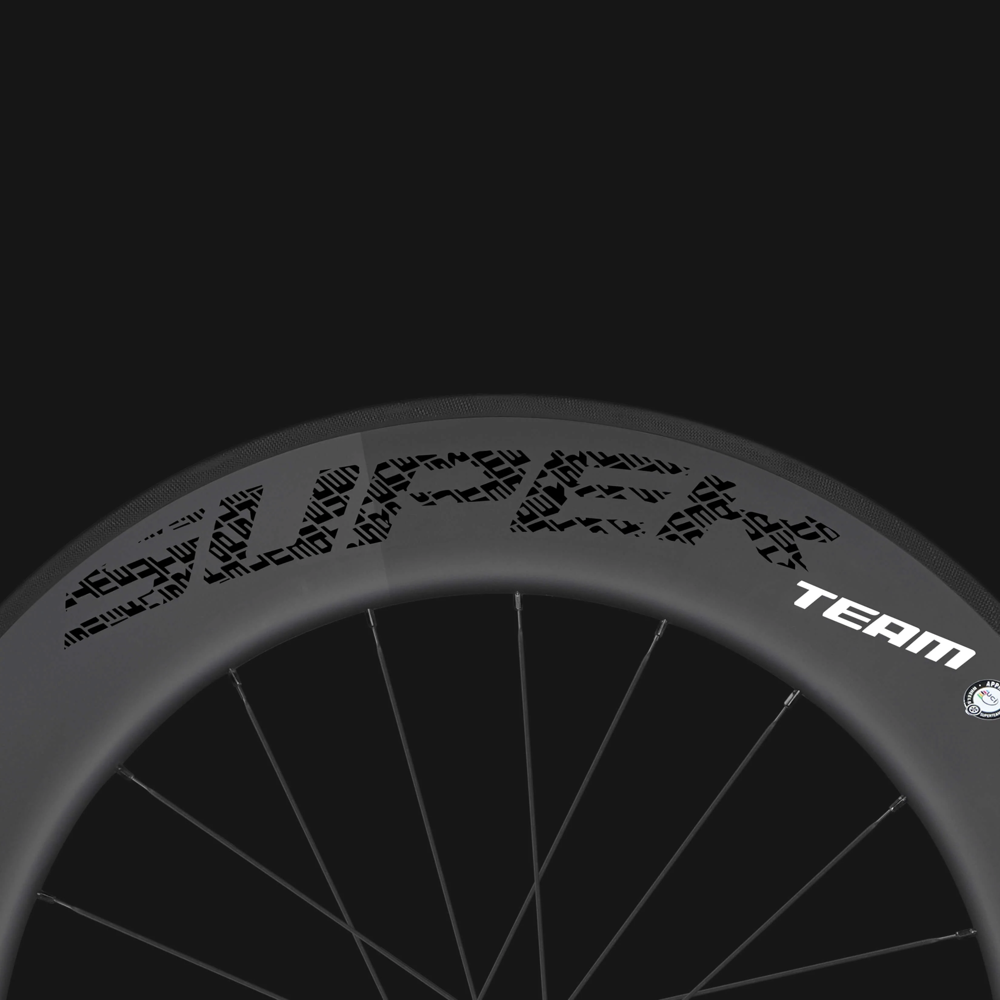 Classic PRO R25-88 Carbon Wheelset RIM Brake Black Decals - Image 7