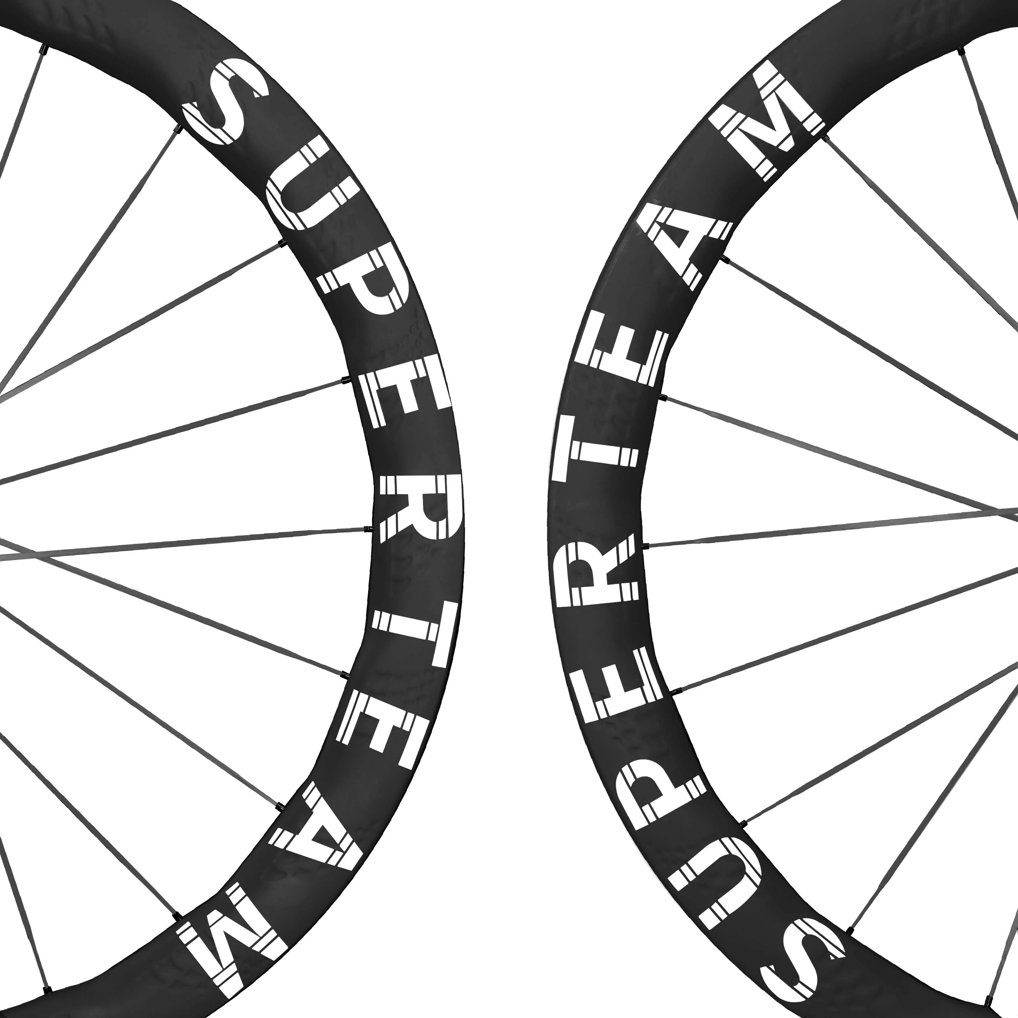 S-All Carbon Ultra H2 D30-50 Disc Brake White Decals - Image 9