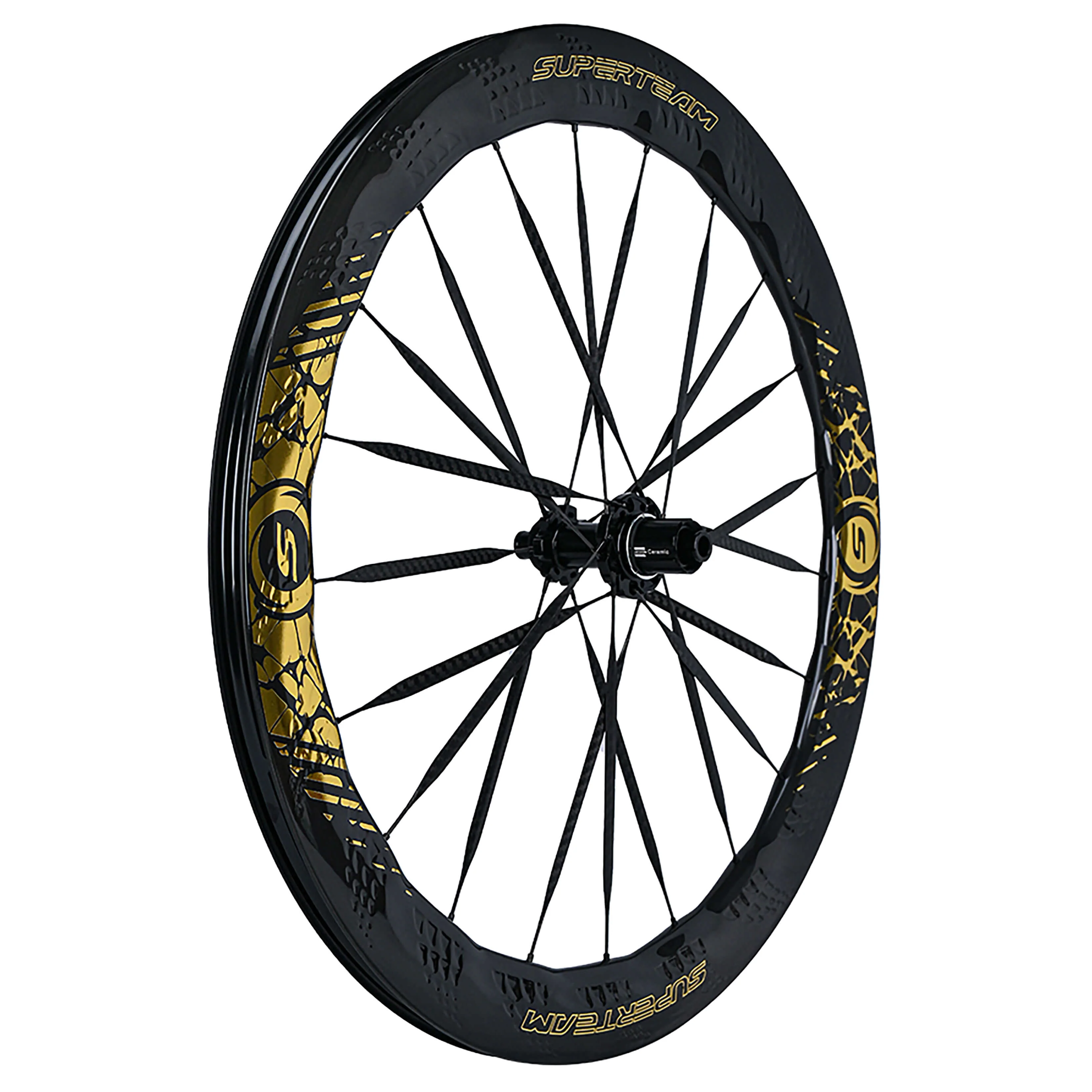 S-ALL Carbon Ultra Nazar Boncugu D28-50 DISC Brake Gold Decals - Image 9